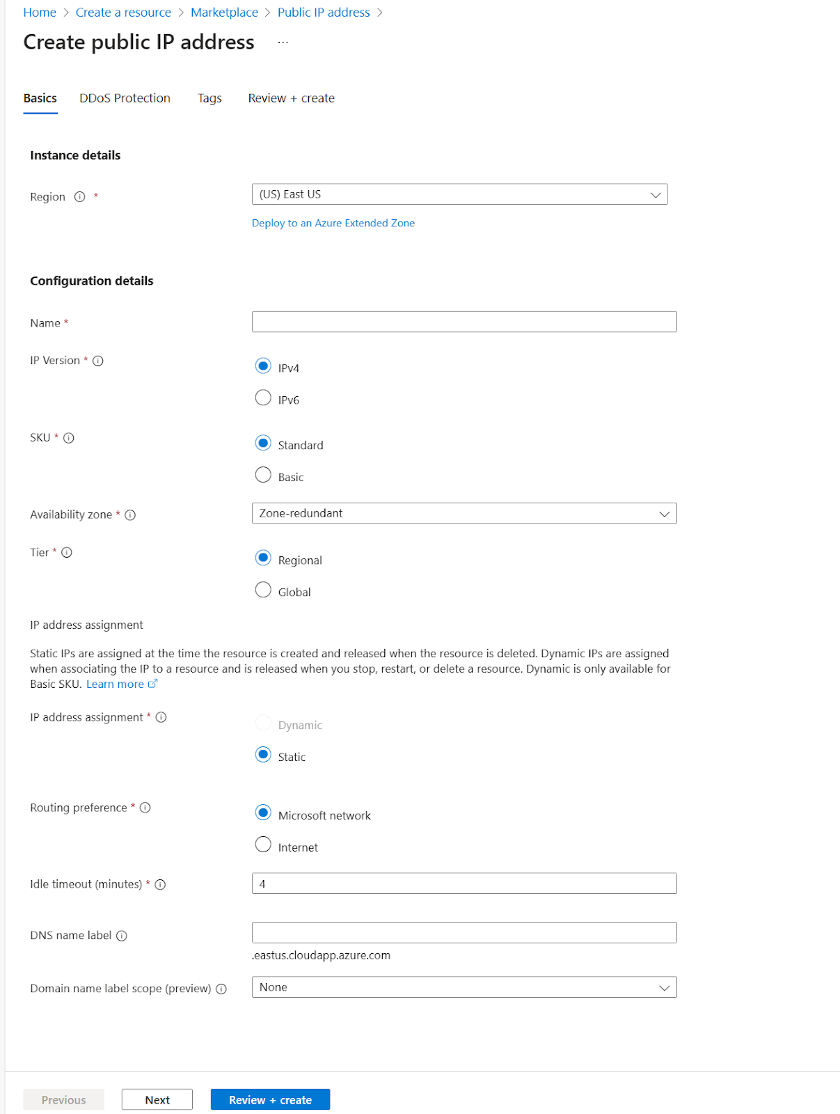 Static IPs in Azure